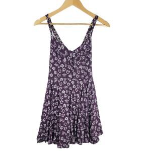 Urban Outfitters Purple Floral Mini Dress